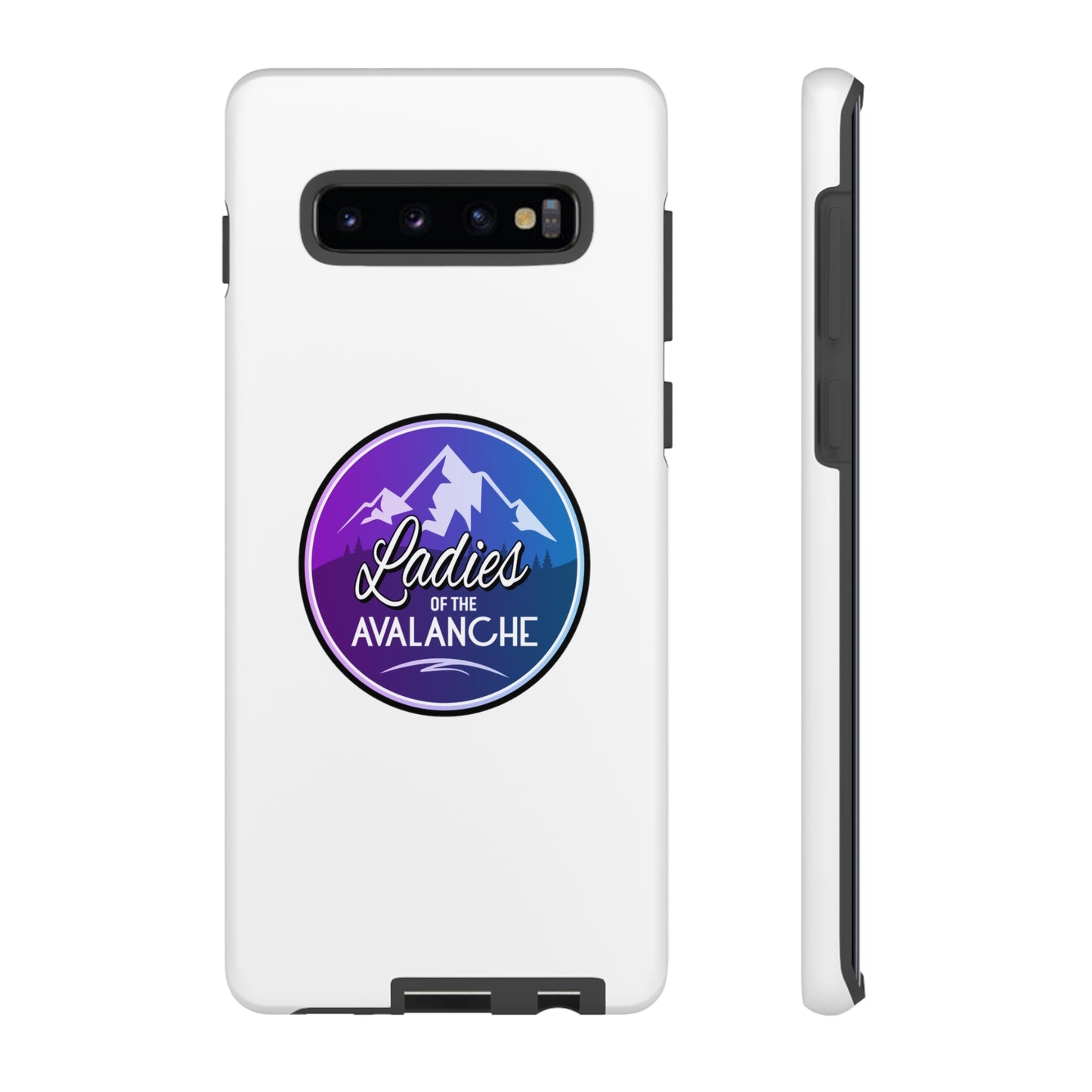 Ladies Of The Avalanche Gradient Colors Tough Phone Case In White