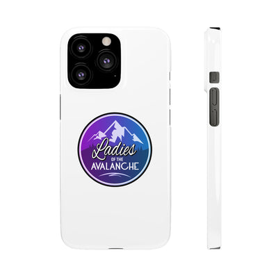 Ladies Of The Avalanche Gradient Colors Snap Phone Case In White