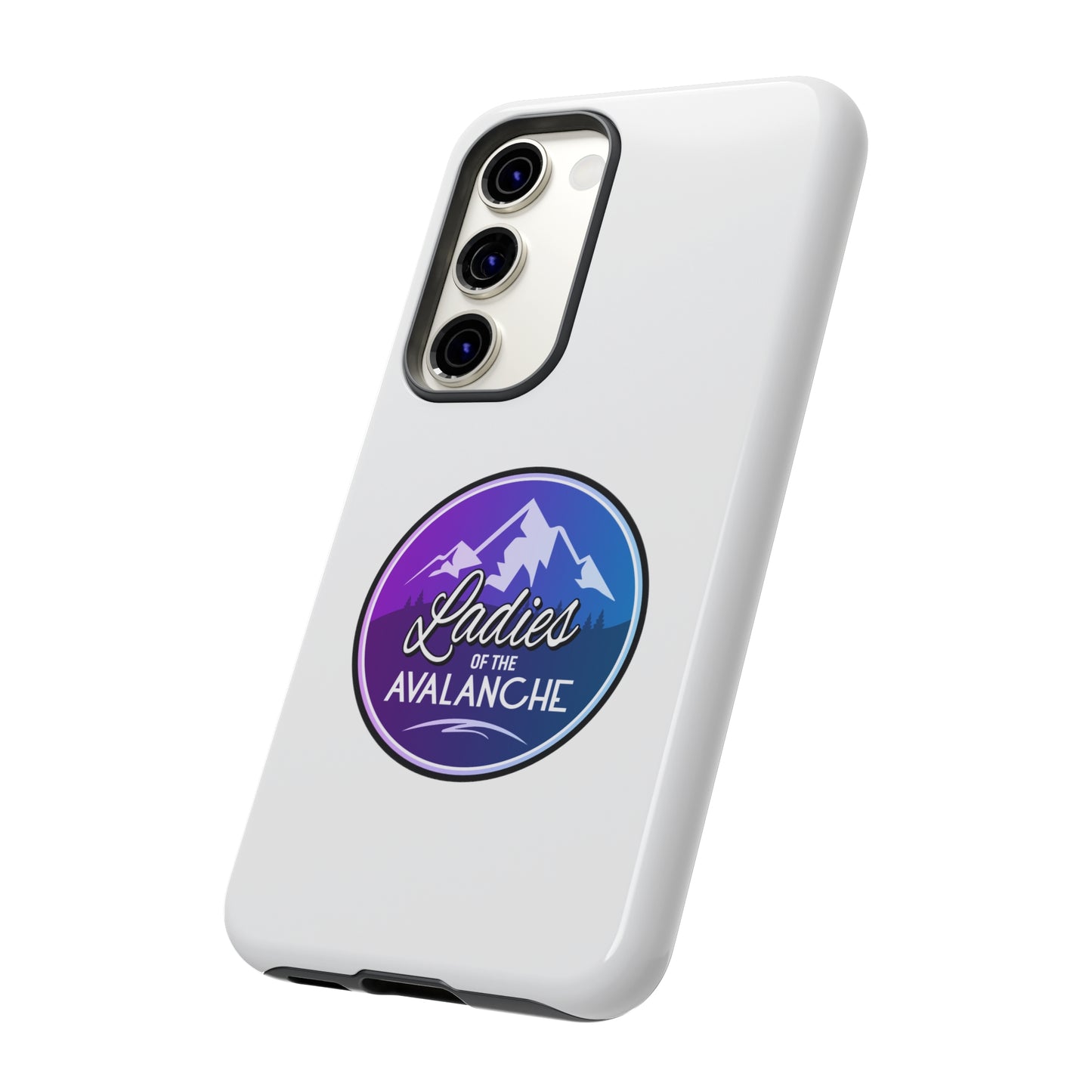 Ladies Of The Avalanche Gradient Colors Tough Phone Case In White