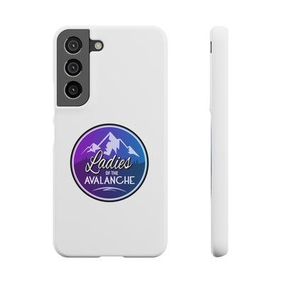 Ladies Of The Avalanche Gradient Colors Snap Phone Case In White