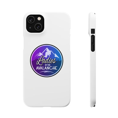 Ladies Of The Avalanche Gradient Colors Snap Phone Case In White