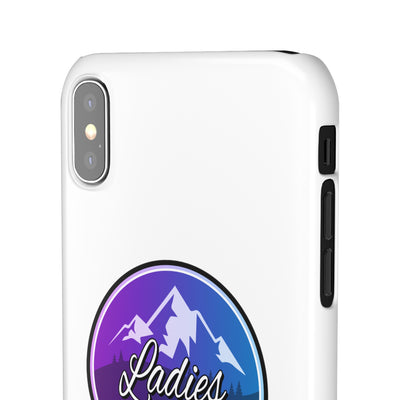 Ladies Of The Avalanche Gradient Colors Snap Phone Case In White