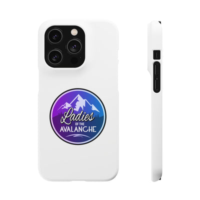 Ladies Of The Avalanche Gradient Colors Snap Phone Case In White