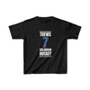 Toews 7 Colorado Hockey Blue Vertical Design Kids Tee