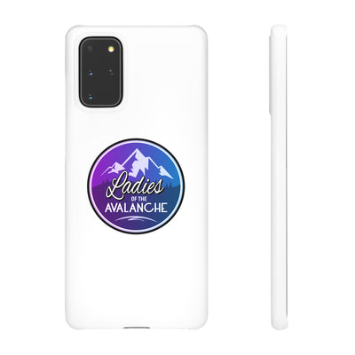 Ladies Of The Avalanche Gradient Colors Snap Phone Case In White