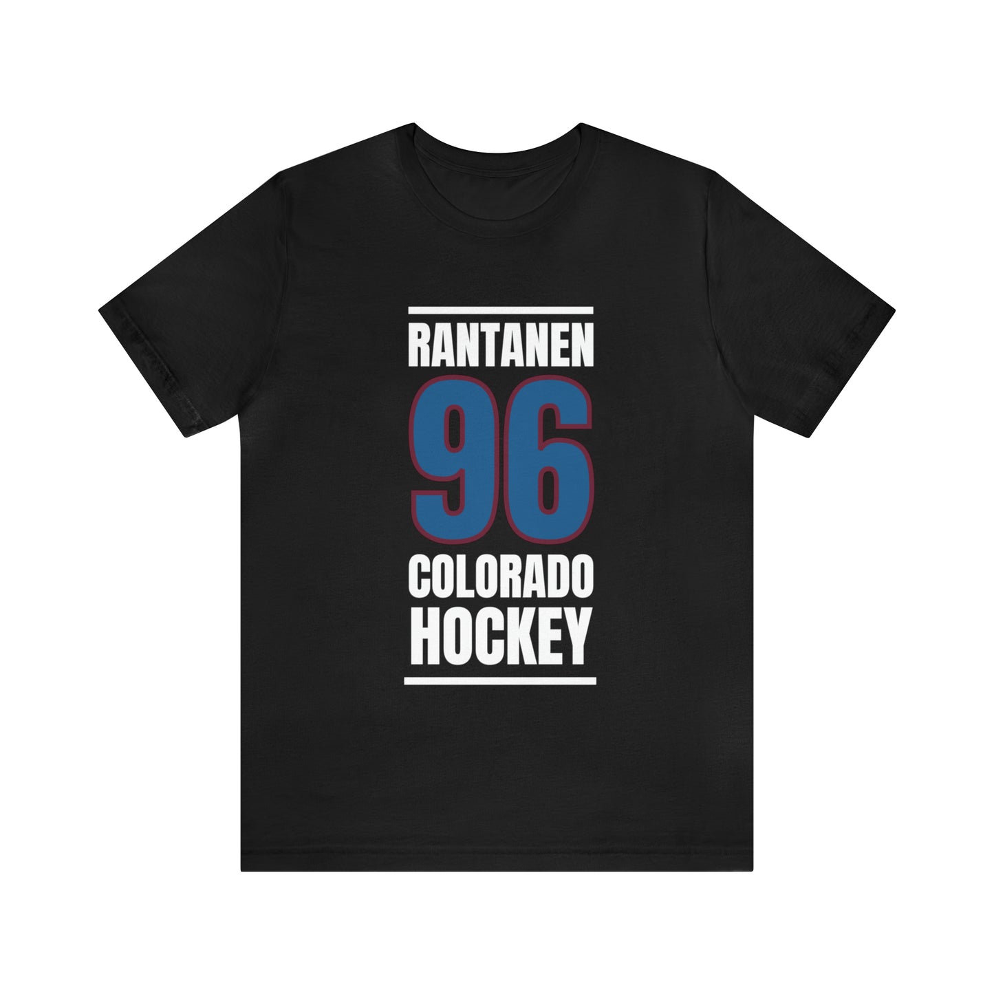 Rantanen 96 Colorado Hockey Blue Vertical Design Unisex T-Shirt