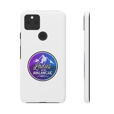 Ladies Of The Avalanche Gradient Colors Snap Phone Case In White