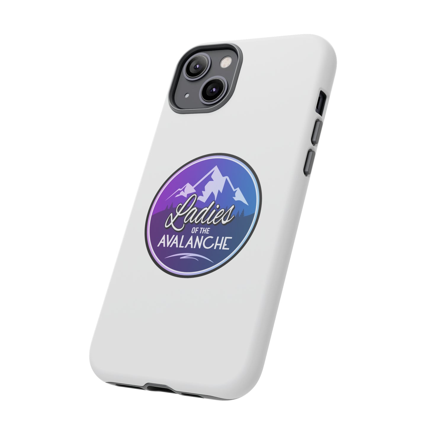 Ladies Of The Avalanche Gradient Colors Tough Phone Case In White