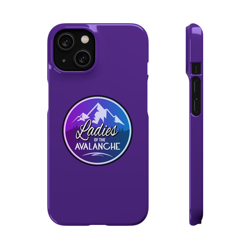 Ladies Of The Avalanche Gradient Colors Snap Phone Case In Purple