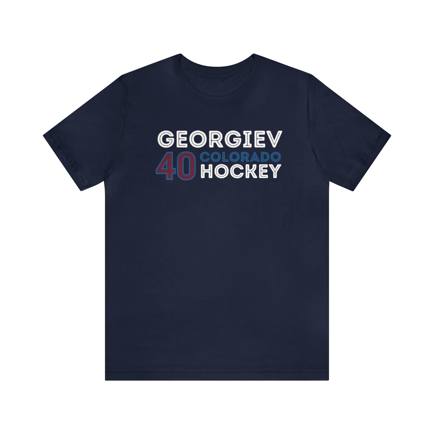 Alexandar Georgiev T-Shirt 40 Colorado Hockey Grafitti Wall Design Unisex