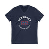 Lehkonen 62 Colorado Hockey Number Arch Design Unisex V-Neck Tee