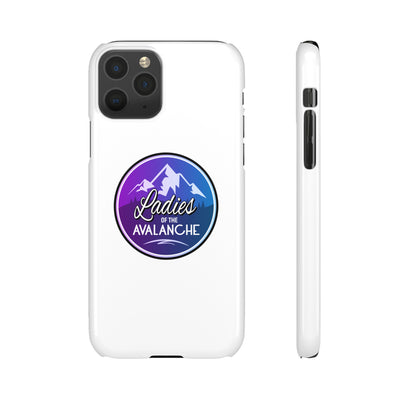 Ladies Of The Avalanche Gradient Colors Snap Phone Case In White