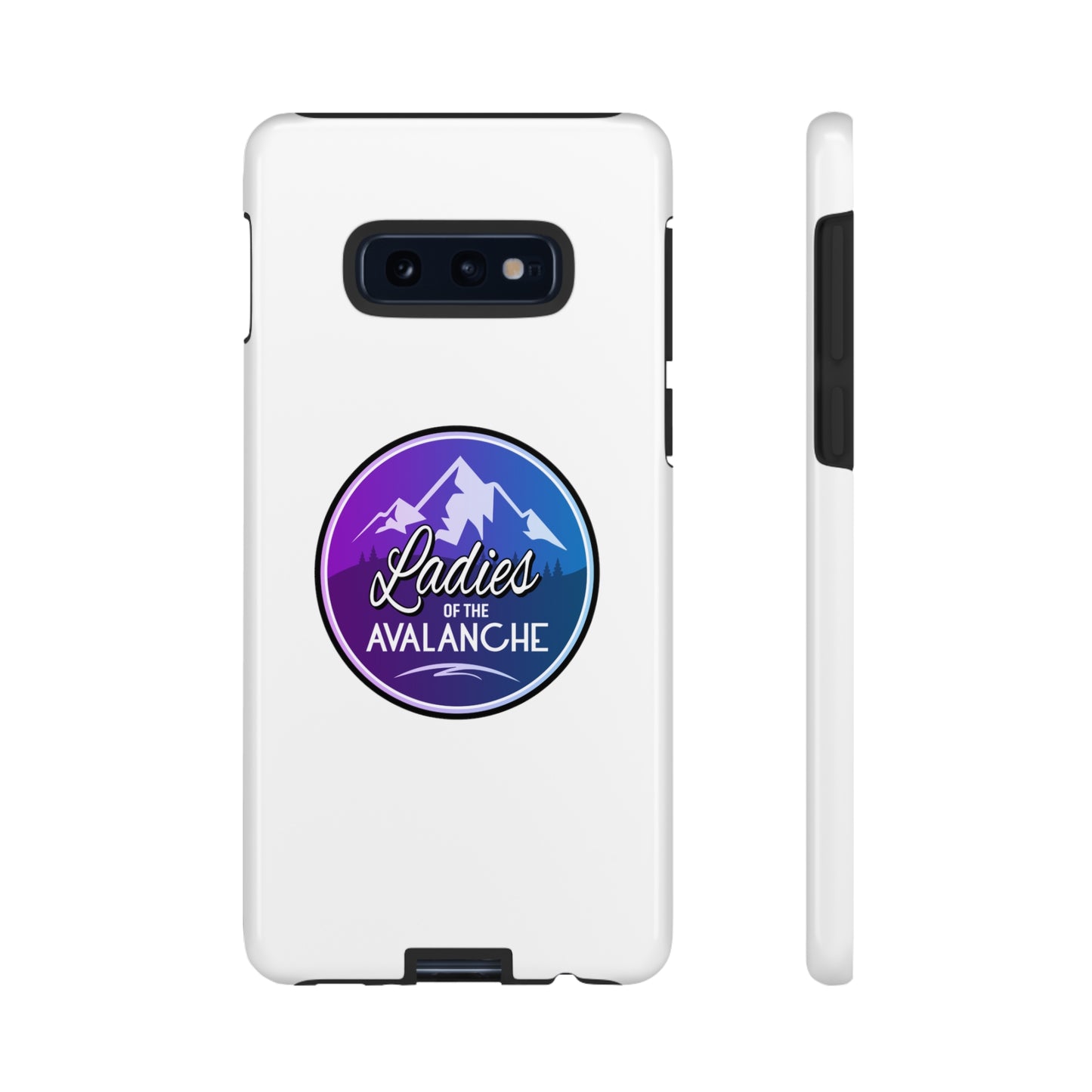 Ladies Of The Avalanche Gradient Colors Tough Phone Case In White