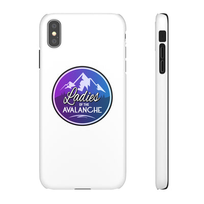 Ladies Of The Avalanche Gradient Colors Snap Phone Case In White