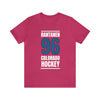 Rantanen 96 Colorado Hockey Blue Vertical Design Unisex T-Shirt