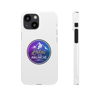 Ladies Of The Avalanche Gradient Colors Snap Phone Case In White