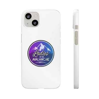 Ladies Of The Avalanche Gradient Colors Snap Phone Case In White