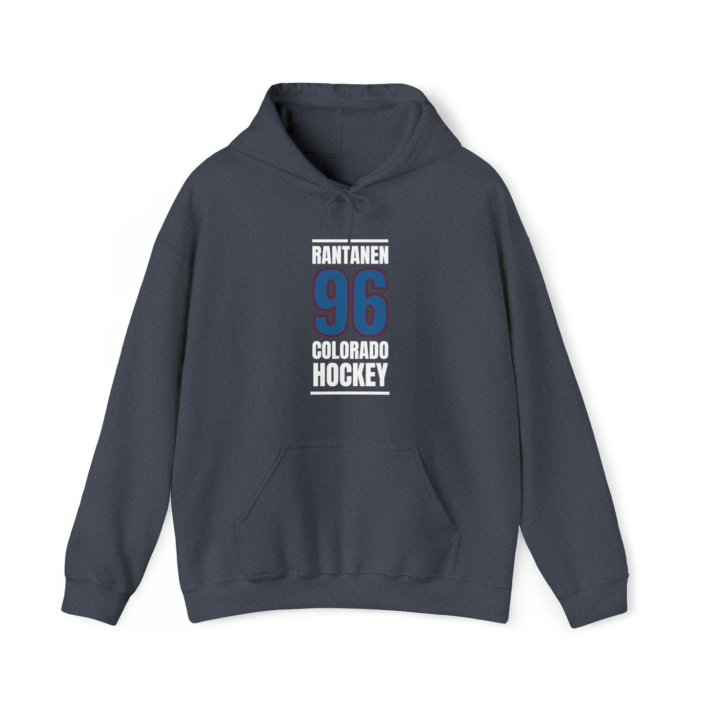 Rantanen 96 Colorado Hockey Blue Vertical Design Unisex Hooded Sweatshirt