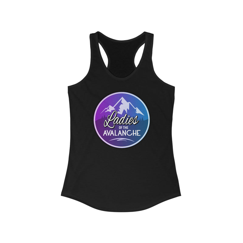 Ladies Of The Avalanche Gradient Colors Women's Ideal Racerback Tank Top