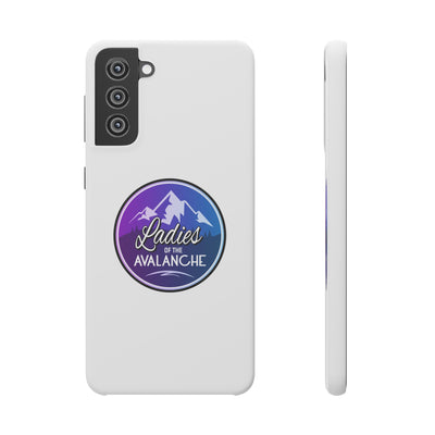 Ladies Of The Avalanche Gradient Colors Snap Phone Case In White