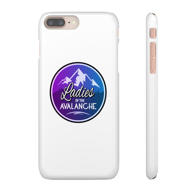 Ladies Of The Avalanche Gradient Colors Snap Phone Case In White