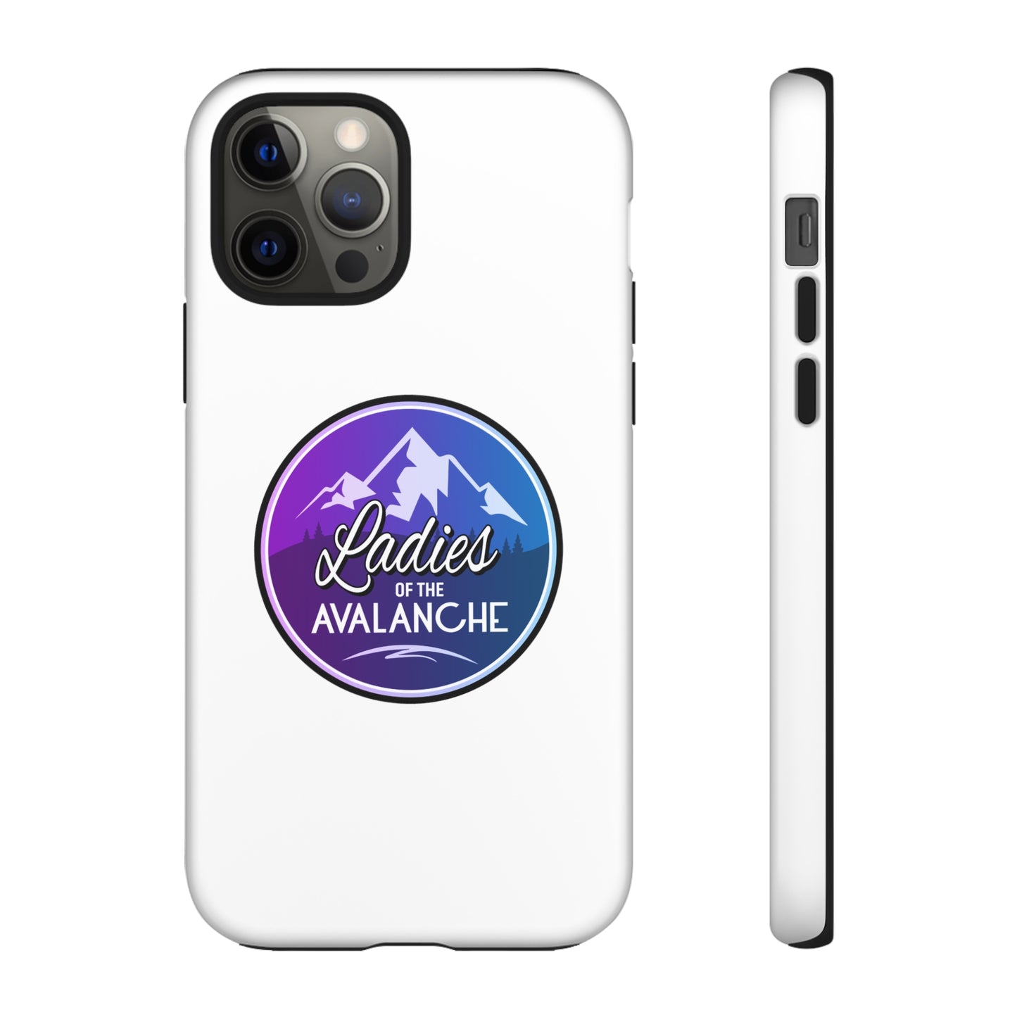 Ladies Of The Avalanche Gradient Colors Tough Phone Case In White