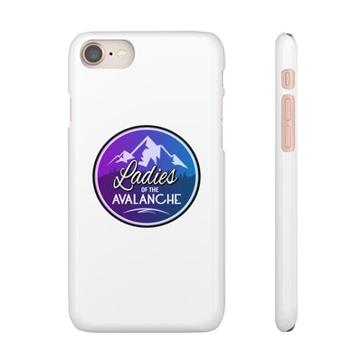 Ladies Of The Avalanche Gradient Colors Snap Phone Case In White