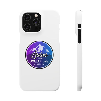 Ladies Of The Avalanche Gradient Colors Snap Phone Case In White