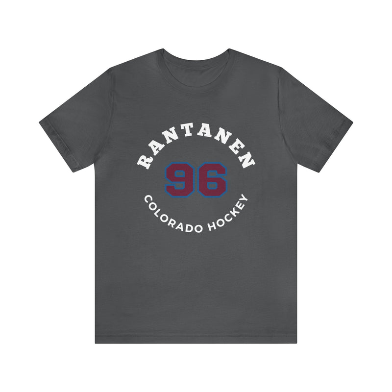 Rantanen 96 Colorado Hockey Number Arch Design Unisex T-Shirt