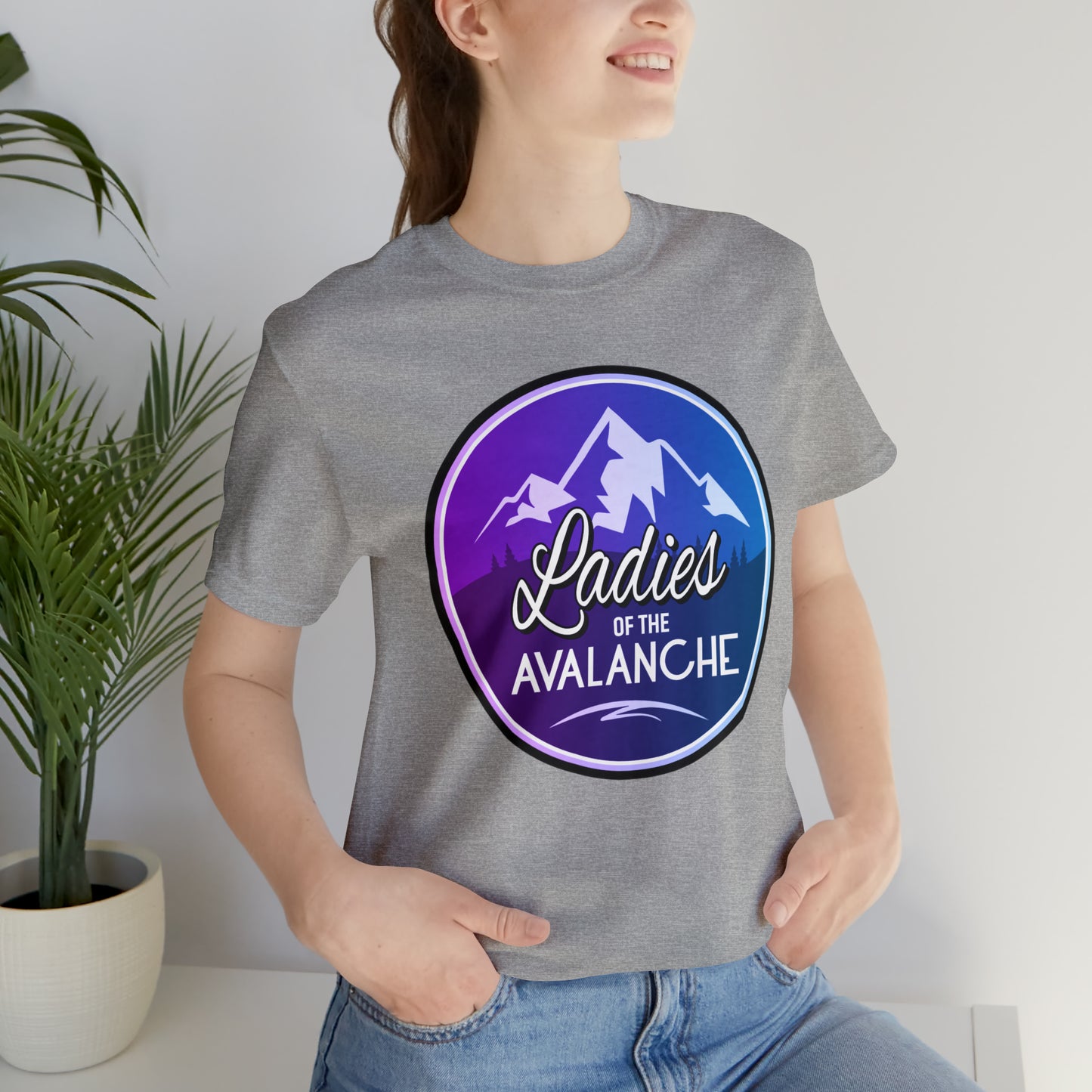 Ladies Of The Avalanche Gradient Colors Unisex Fit T-Shirt