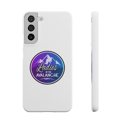 Ladies Of The Avalanche Gradient Colors Snap Phone Case In White