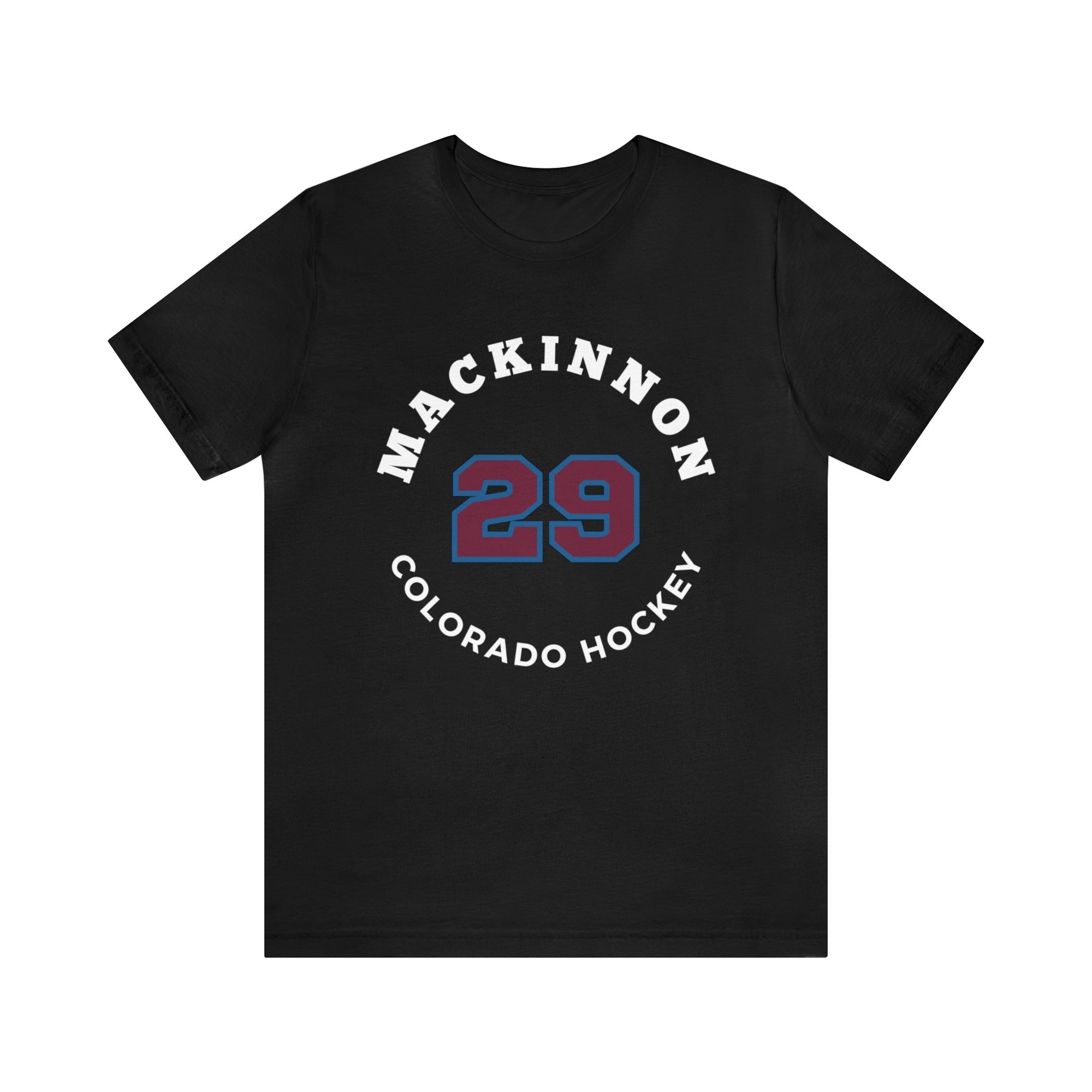 Mackinnon 29 Colorado Hockey Number Arch Design Unisex T-Shirt