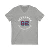 Lehkonen 62 Colorado Hockey Number Arch Design Unisex V-Neck Tee