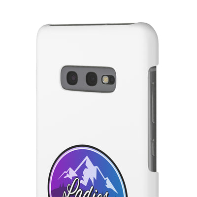 Ladies Of The Avalanche Gradient Colors Snap Phone Case In White