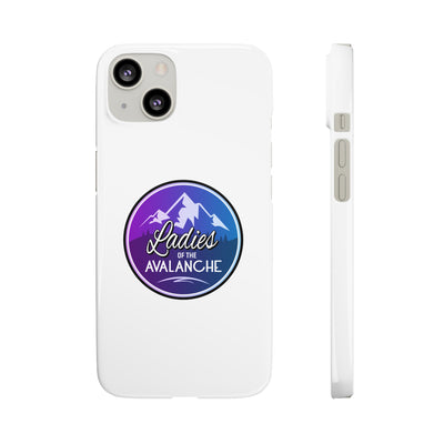 Ladies Of The Avalanche Gradient Colors Snap Phone Case In White