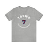 Toews 7 Colorado Hockey Number Arch Design Unisex T-Shirt