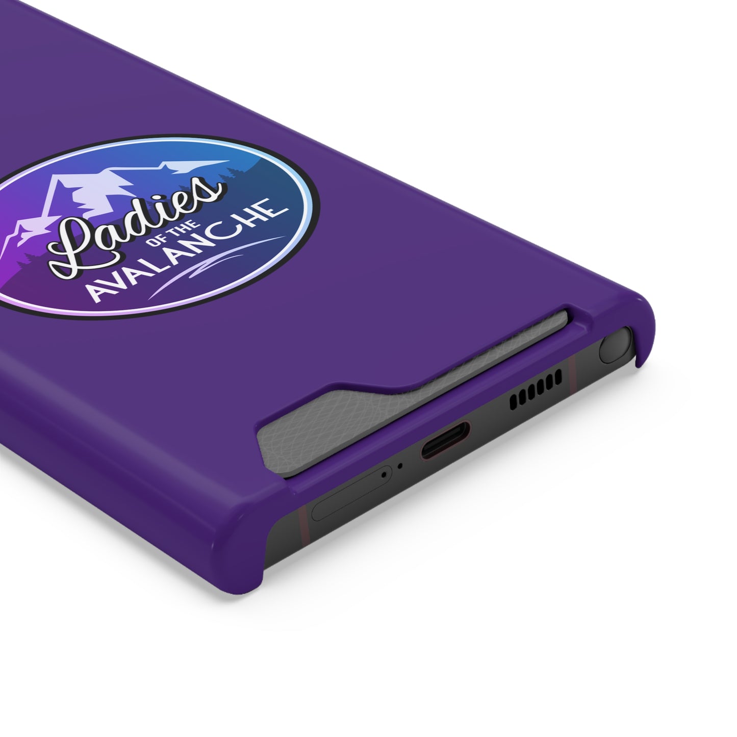 Ladies Of The Avalanche Gradient Colors Phone Case With Card Holder, Purple