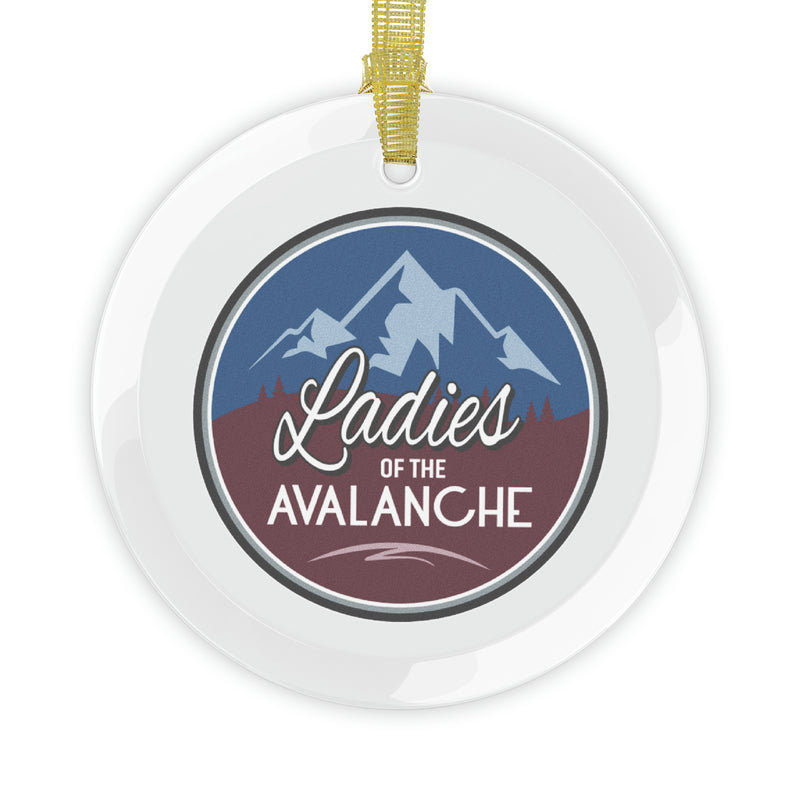 Ladies Of The Avalanche Glass Ornament, Original Design