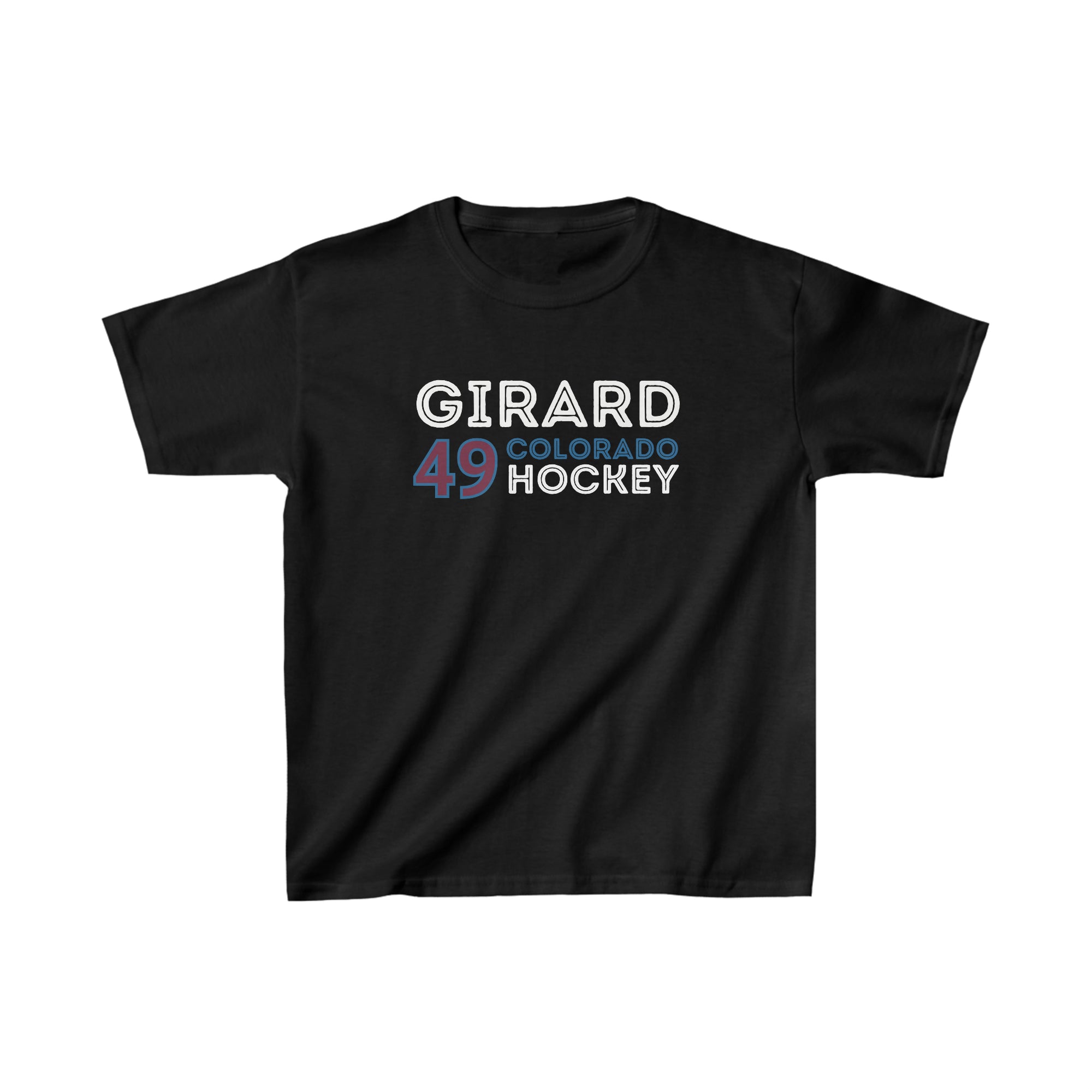 Girard 49 Colorado Hockey Grafitti Wall Design Kids Tee