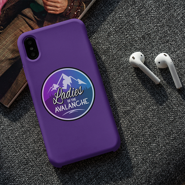 Ladies Of The Avalanche Gradient Colors Snap Phone Case In Purple