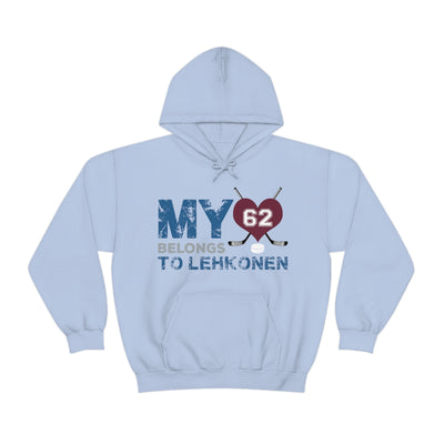 My Heart Belongs To Lehkonen Colorado Avalanche Hockey Unisex Hooded Sweatshirt