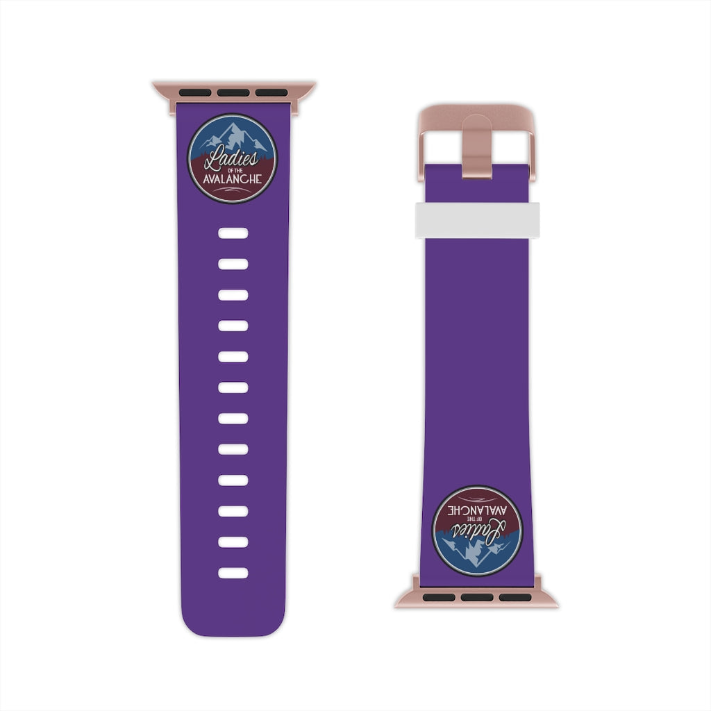 Ladies Of The Avalanche Apple Watch Band In Purple