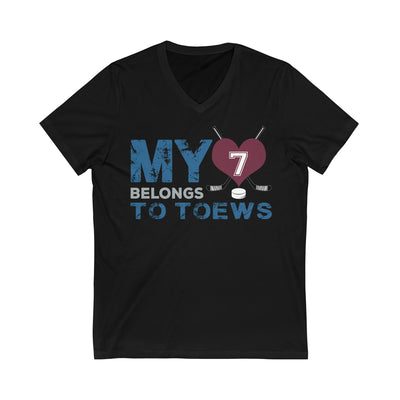 My Heart Belongs To Toews Unisex V-Neck Tee