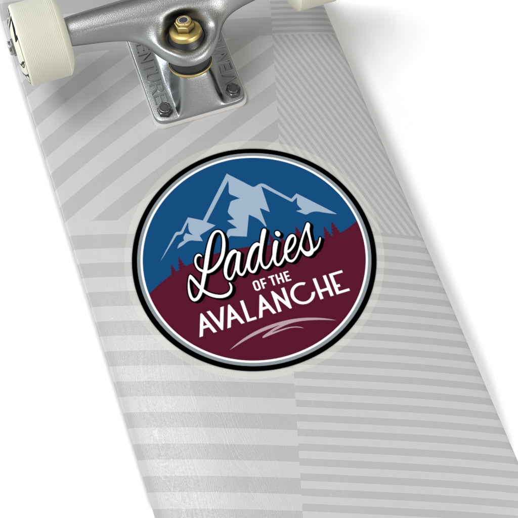 Ladies Of The Avalanche Group Logo Kiss-Cut Stickers