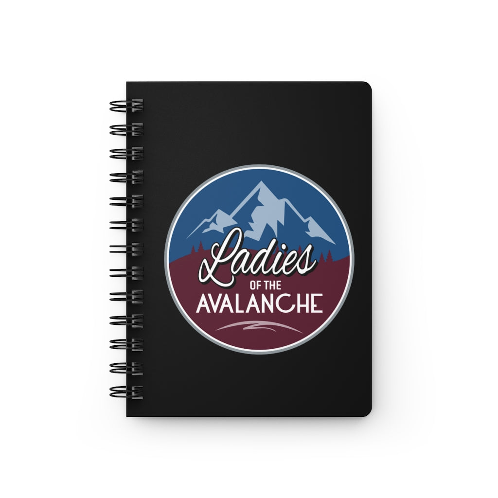 Ladies Of The Avalanche Spiral Bound Journal In Black