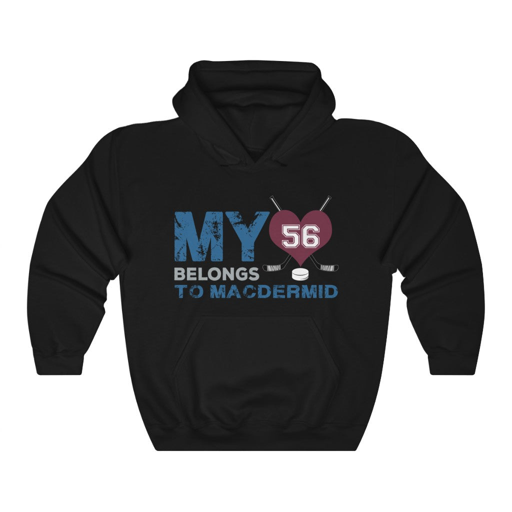 My Heart Belongs To MacDermid Colorado Avalanche Hockey Unisex Hooded Sweatshirt