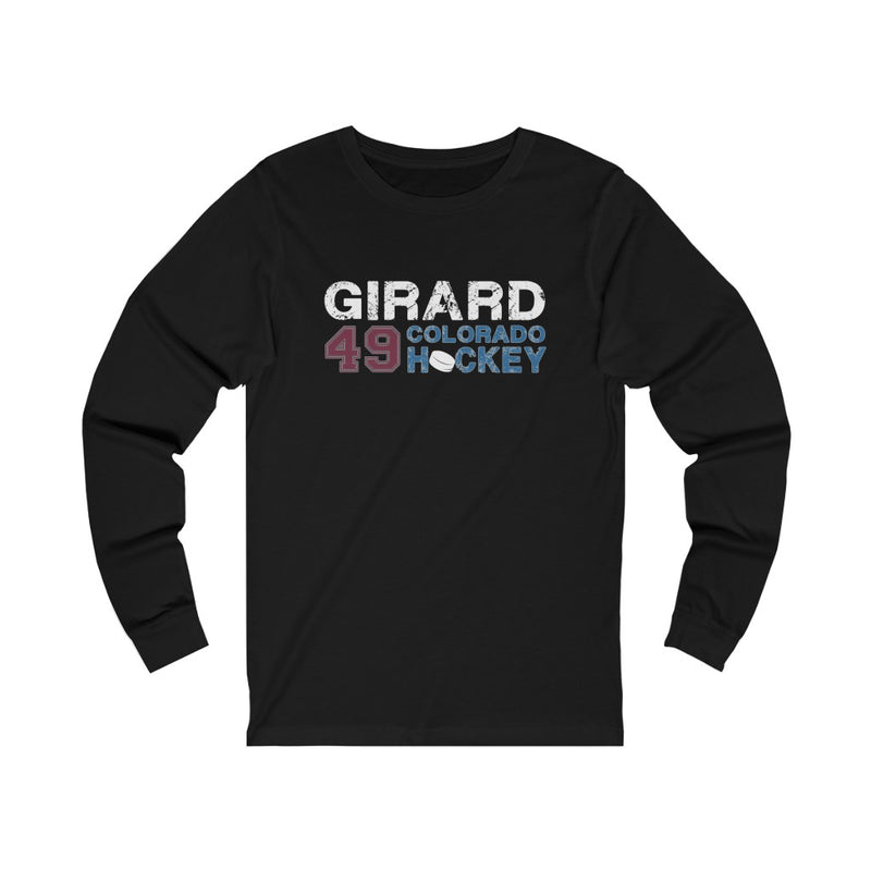 Girard 49 Colorado Hockey Unisex Jersey Long Sleeve Shirt