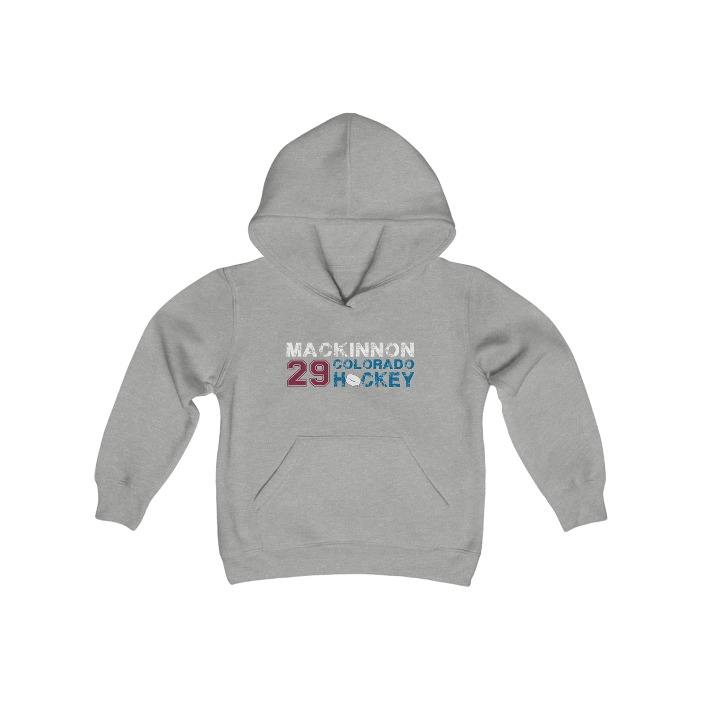 MacKinnon 29 Colorado Hockey Youth Hooded Sweatshirt