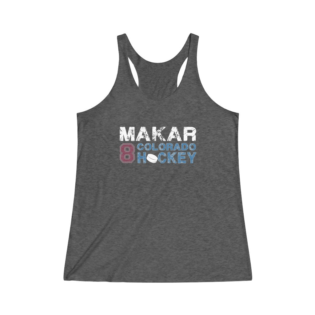 Makar Colorado Hockey Women's Tri-Blend Racerback Tank Top