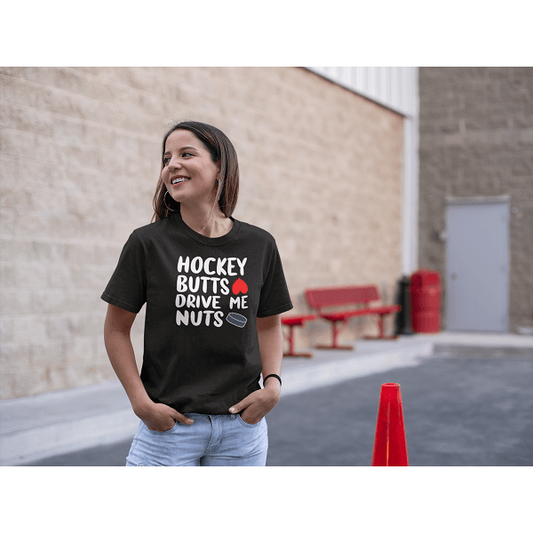 "Hockey Butts Drive Me Nuts" Unisex Jersey Tee